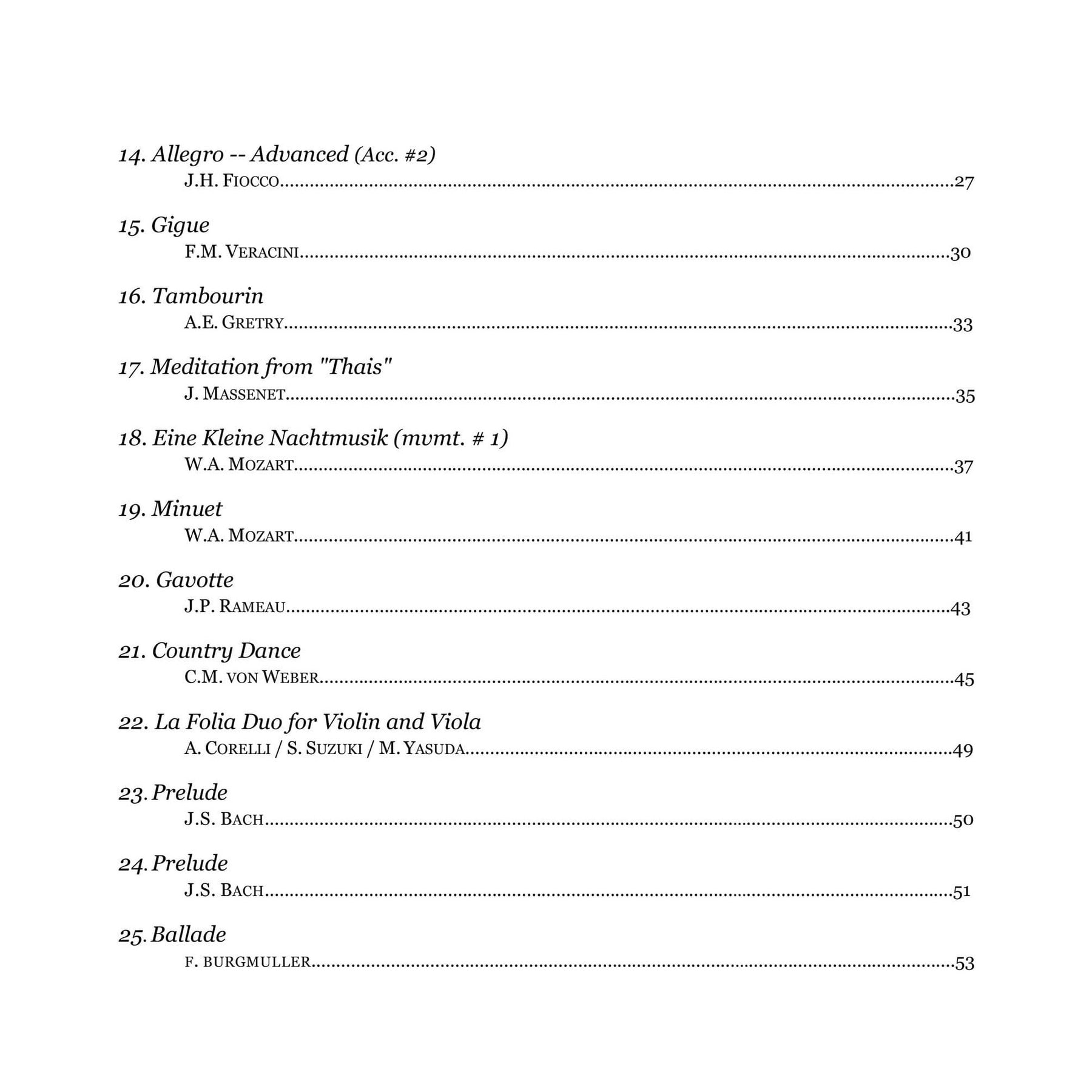 Yasuda, Martha - Harmonious Melodies For Violin and Viola, Volume II - Digital Download