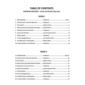 Yasuda, Martha - American Melodies: Double Stop Solos and Duets For Viola, Volume I - Digital Download
