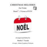 Yasuda, Martha - Christmas Melodies For Viola: Duets to the 3rd power - Digital Download