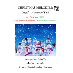 Yasuda, Martha - Christmas Melodies For Viola and Violin: Duets to the 3rd power - Digital Download