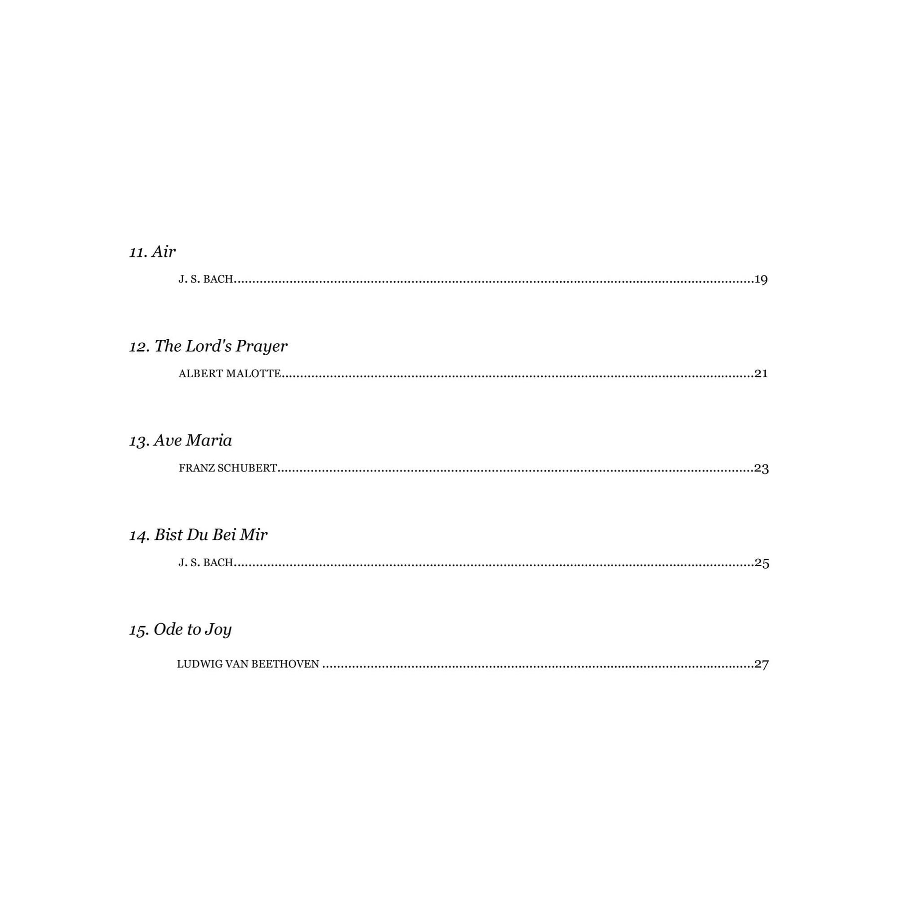 Yasuda, Martha - Wedding Melodies For Violin, Duet or Trio - Digital Download