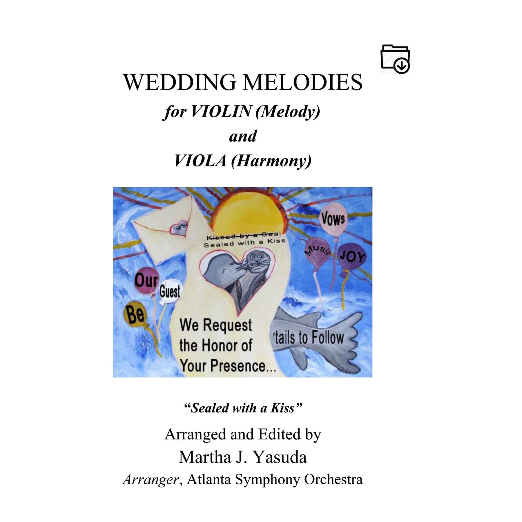 Yasuda, Martha - Wedding Melodies For Violin and Viola - Digital Download