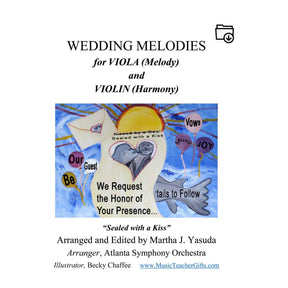 Yasuda, Martha - Wedding Melodies For Viola and Violin - Digital Download