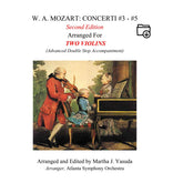 Yasuda - Mozart Concerti No. 3-5 for 2 or 3 Violins (Double-Stop Accomp Only) - Dig. Download