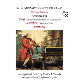 Yasuda, Martha - Mozart Concerti No. 3-5 for Two or Three Violins - Digital Download