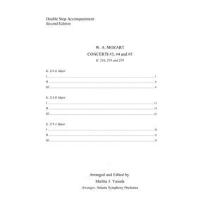 Yasuda, Martha - Mozart Concerti No. 3-5 for Two or Three Violins - Digital Download