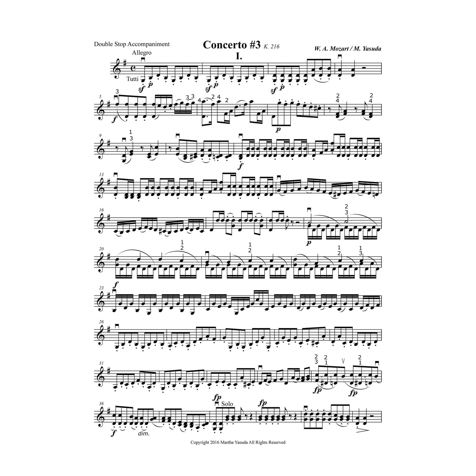 Yasuda, Martha - Mozart Concerti No. 3-5 for Two or Three Violins - Digital Download