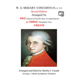 Yasuda, Martha - Mozart Concerti No. 3 for Two or Three Violins - Digital Download