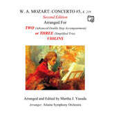Yasuda, Martha - Mozart Concerti No. 5 for Two or Three Violins - Digital Download