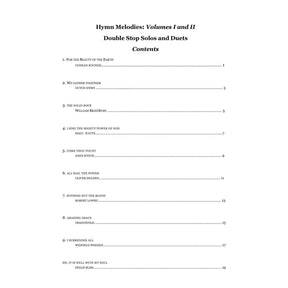 Yasuda, Martha - Hymn Melodies: Double Stop Solos and Duets For Violin, Volume I - Digital Download