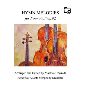 Yasuda, Martha - Hymn Melodies For Four Violins, Volume II - Digital Download