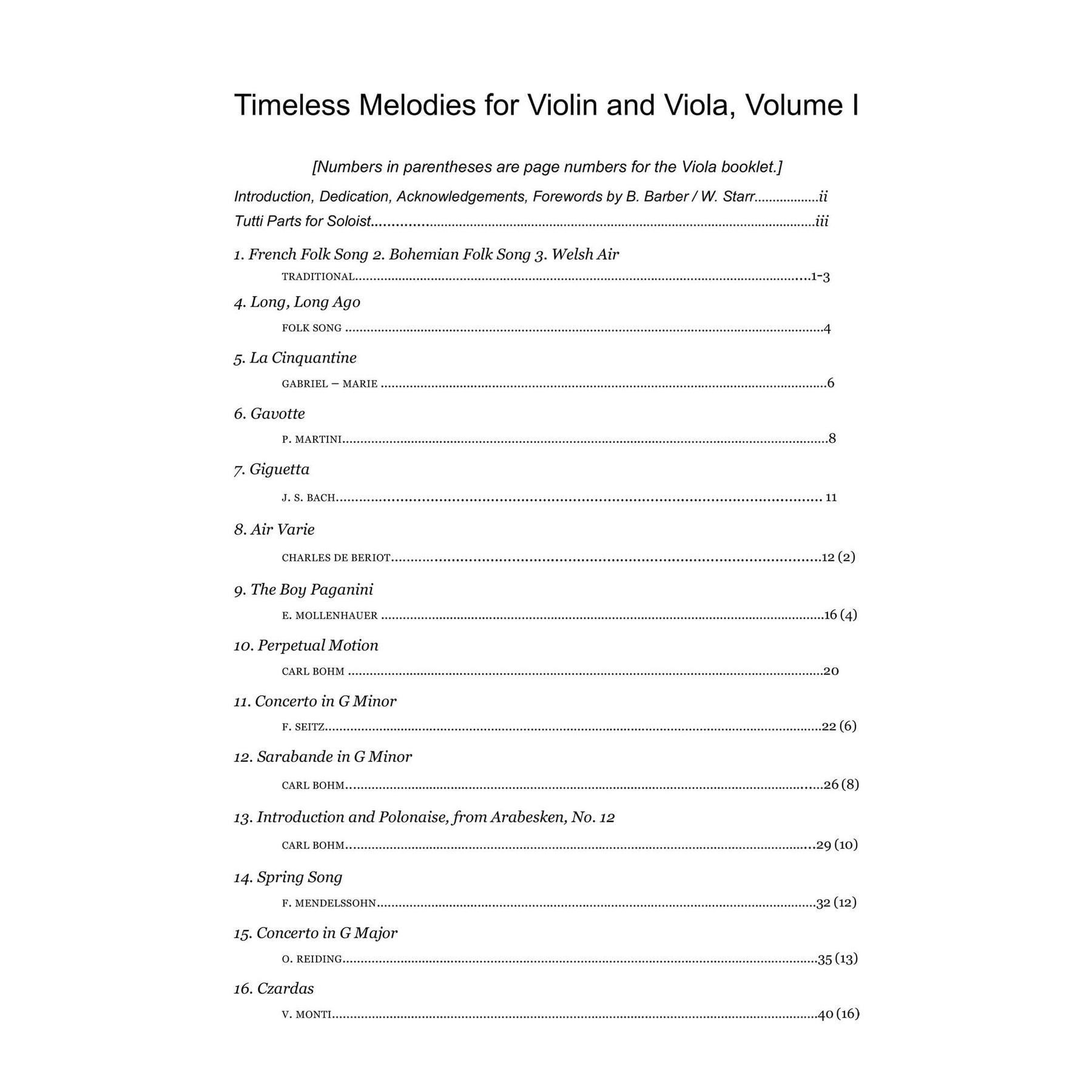 Yasuda, Martha - Timeless Melodies for Two Violins, Volume III - Digital Download