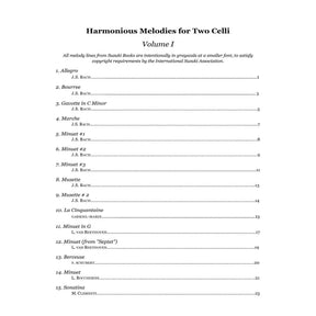 Yasuda, Martha - Harmonious Melodies 1 For Two Celli (Suzuki 1B, 2 and 3) - Digital Download