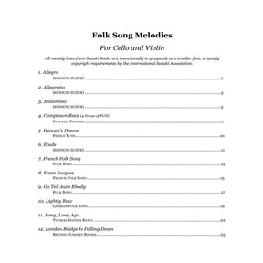 Yasuda, Martha - Folk Song Melodies For Cello and Violin (Twinkle - Etude) - Digital Download