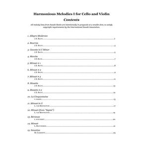 Yasuda, Martha - Harmonious Melodies For Cello (Melody) and Violin (Harmony) Suzuki 1B, 2 & 3 - Digital Download