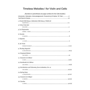 Yasuda, Martha - Timeless Melodies For Violin and Cello, Volume 1 - Digital Download