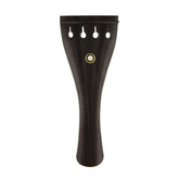 Ebony Violin Tailpiece - Gold Ring - Pearl Inlay