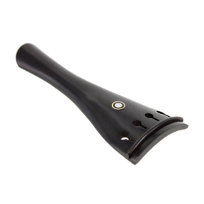 Ebony Violin Tailpiece - Gold Ring - Pearl Inlay