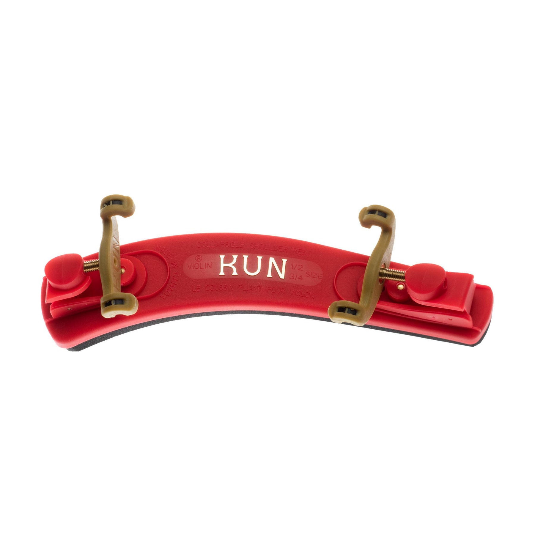 Kun Collapsible Junior Shoulder Rest for Violin in Colors - 3/4-1/2 Size