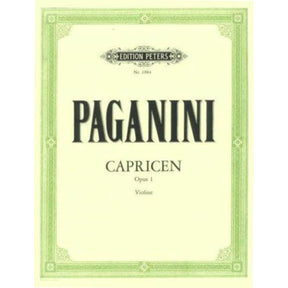Paganini, Niccolo - 24 Caprices for Violin, Op 1 - Solo Violin - edited by Carl Flesch - Peters