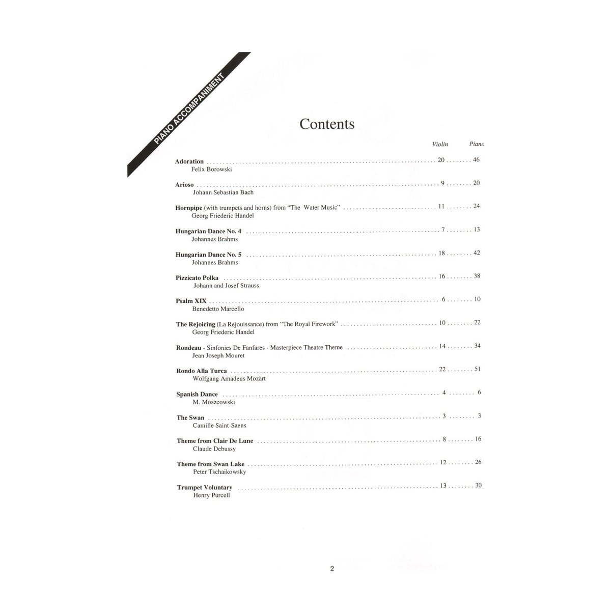 Solo Pieces For The Advanced Violinist - for Violin and Piano - arranged by Craig Duncan - Mel Bay Publications