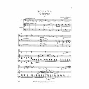 Prokofiev, Sergey - Cello Sonata in C Major, Op 119 - for Cello and Piano - edited by Rostropovich - International Music Company