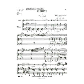 Bruch, Max - Concerto No 1 in G Minor for Violin and Piano, Op 26 - for Violin and Piano - arranged by Leopold Auer - Carl Fischer Edition