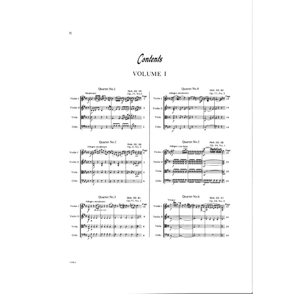 Haydn, Franz Joseph - 30 Celebrated Quartets, Volume 1 - String Quartet - edited by Reinhold Jockisch - International Edition