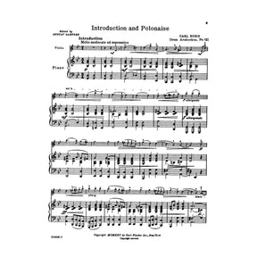 Bohm, Carl - Introduction and Polonaise From Arabesques No 12 for Violin and Piano - Arranged by Saenger - Fischer Edition