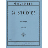 Gaviniès, Pierre - 24 Studies - Viola solo - edited by Spitzner - International Edition