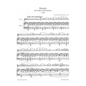 Mendelssohn, Felix - Concerto in E minor, Op 64 - Violin and Piano - edited by Brigit Mueller - Breitkopf and Härtel Edition