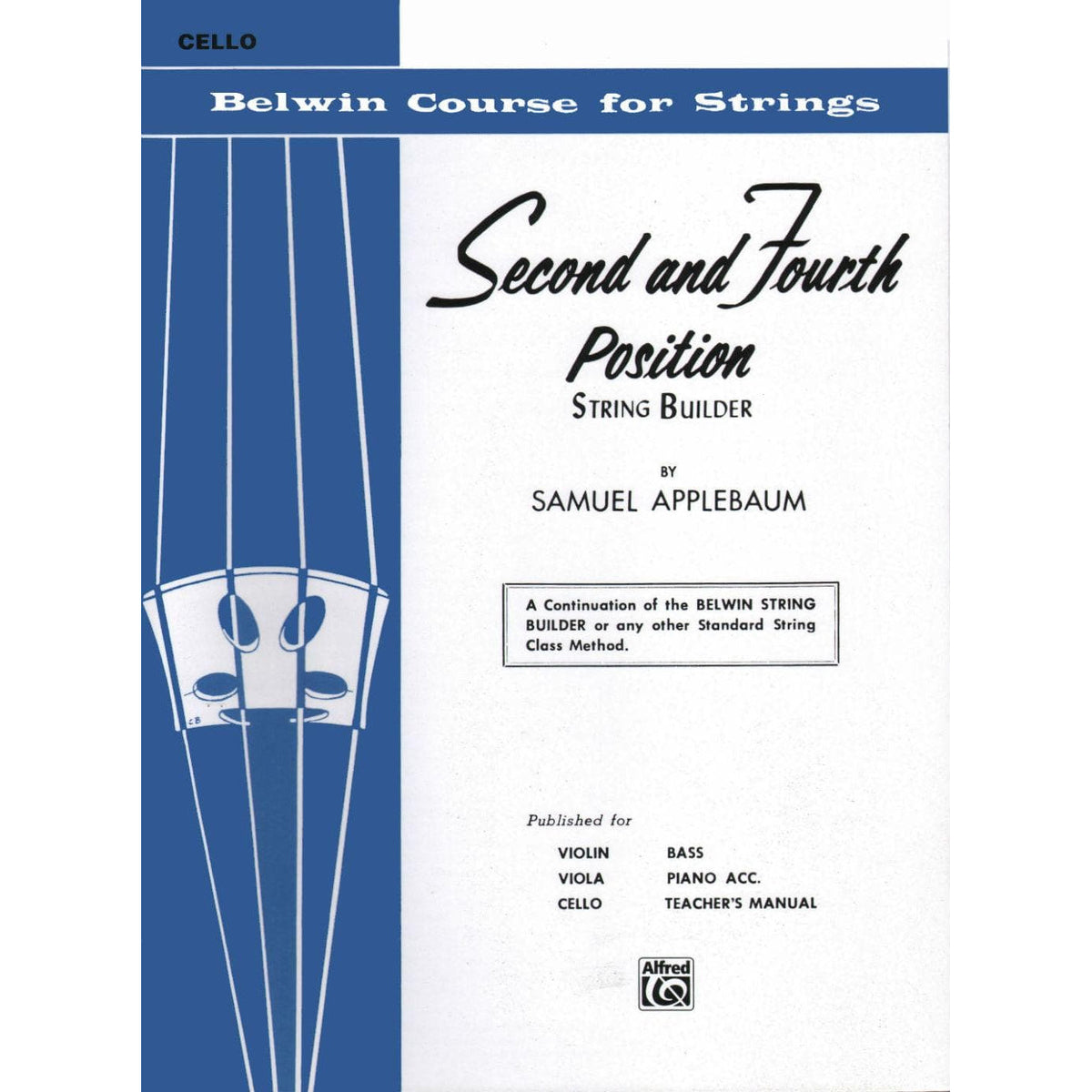 Applebaum, Samuel -2nd and 4th Position String Builder for Cello - Belwin/Mills Publication