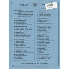 Boccherini, Luigi - Concerto in B-flat Major G 482 for Cello and Piano - Arranged by Greutzmacher-Rose - International Edition