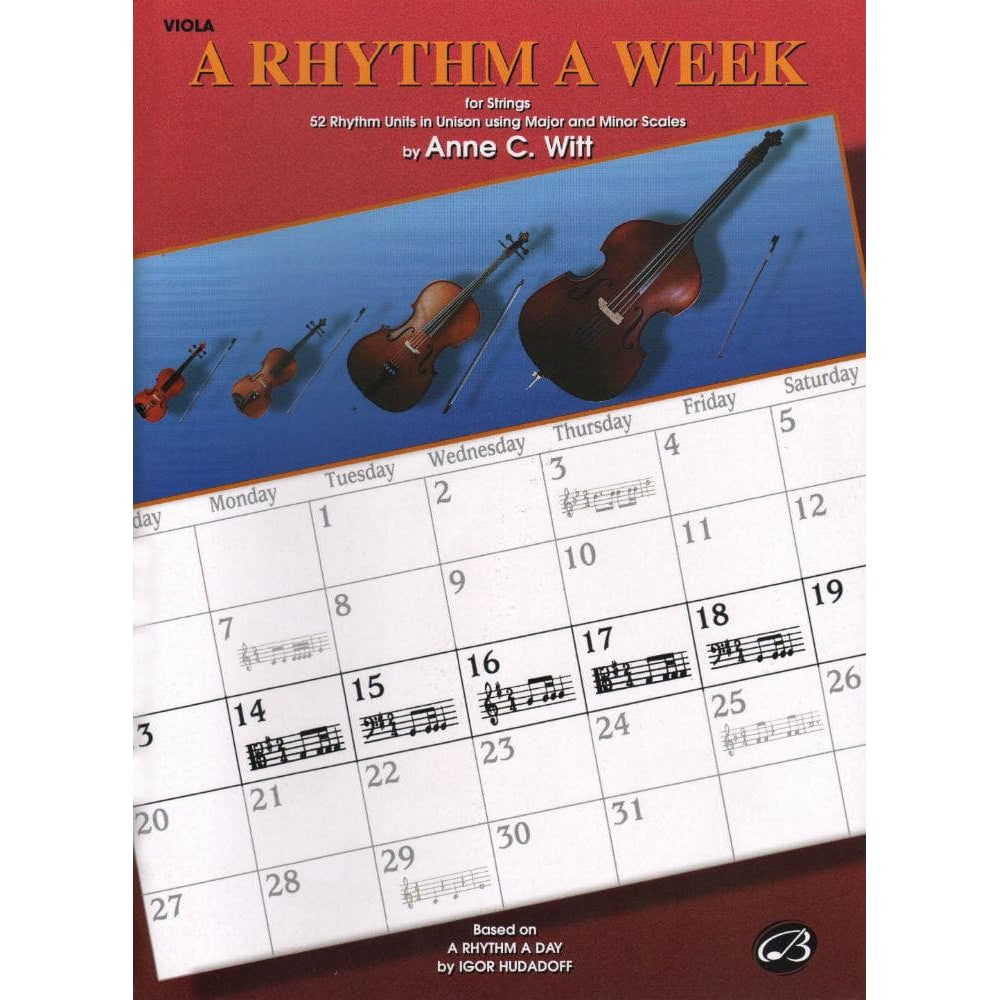 Witt - A Rhythm a Week, Viola Published by Alfred Music