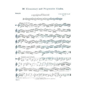 Kayser, Heinrich Ernst - 36 Elementary and Progressive Studies, Op 20 (Complete) - Violin - Carl Fischer Edition