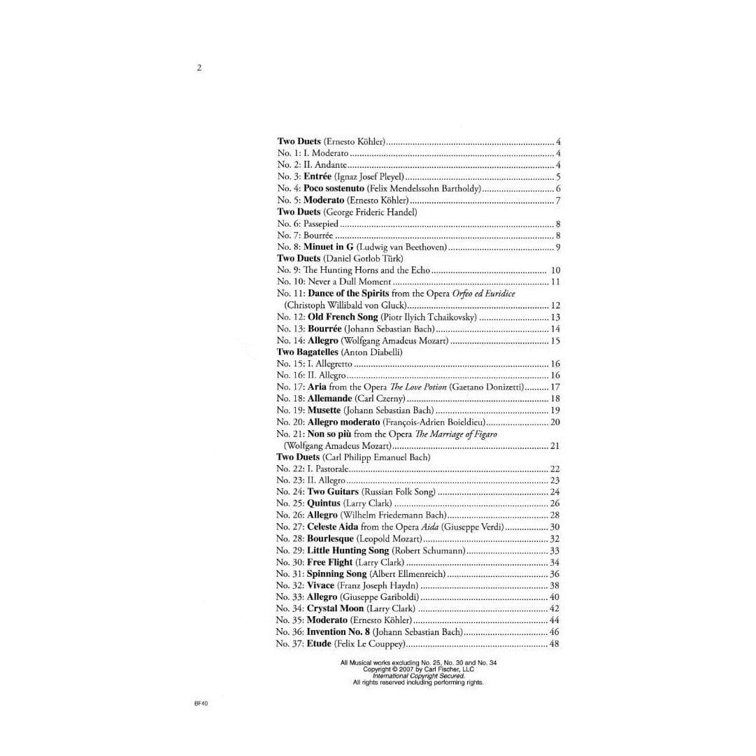 Progressive Duets Volume 2 - Violin Arranged by Doris Gazda Larry Clark Published by Carl Fischer