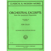 Orchestral Excerpts, Volume 3 - Cello - edited by Leonard Rose and Nathan Stutch - International Music Company