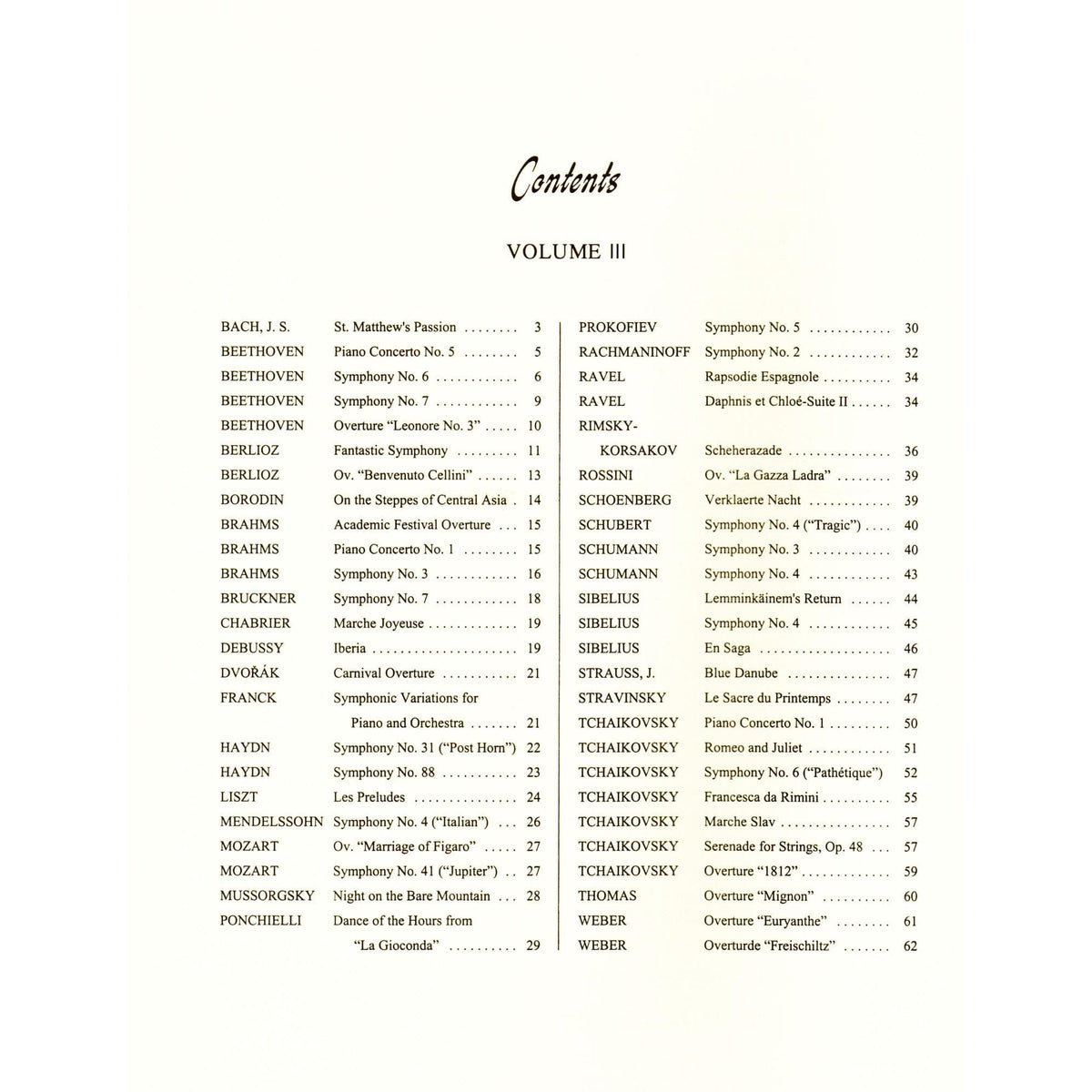 Orchestral Excerpts, Volume 3 - Cello - edited by Leonard Rose and Nathan Stutch - International Music Company