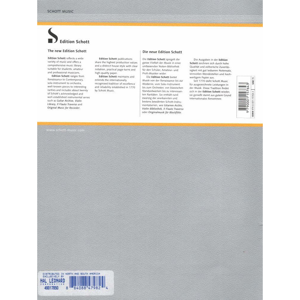 Kreisler, Fritz - Praeludium and Allegro - Viola and Piano - transcribed and edited by Giuseppe Pascucci - Schott Music Edition