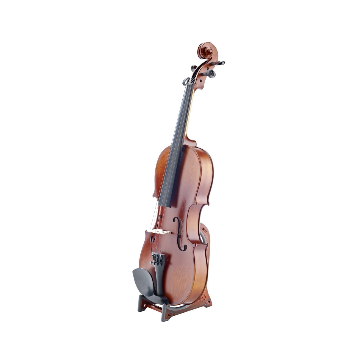 K&M Display Stand for Violin and Ukulele - Wood