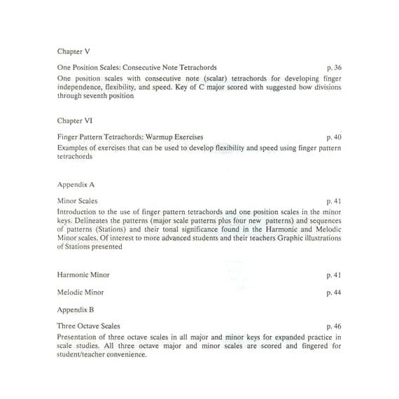 Castleman / Koob - The Tonal Application of Finger Patterns to Violin Scale Technique - NEJS Publication
