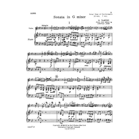 Tartini, Giuseppe - Sonata in g minor Op 1 No 10 For Violin and Piano Edited by Leopold Auer Published by Carl Fischer
