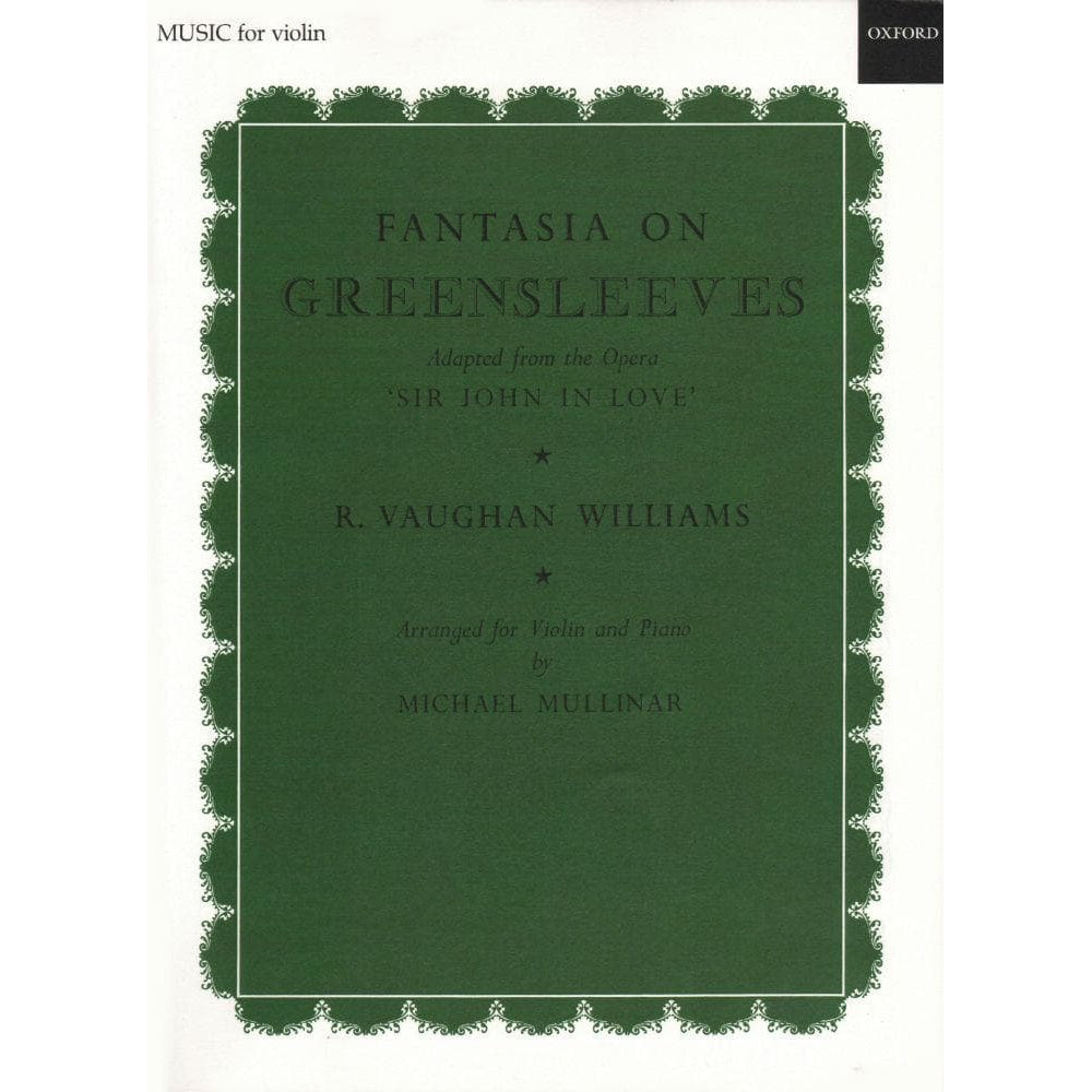 Vaughan Williams, Ralph - Fantasia On Greensleeves For Violin and Piano Published by Oxford University Press