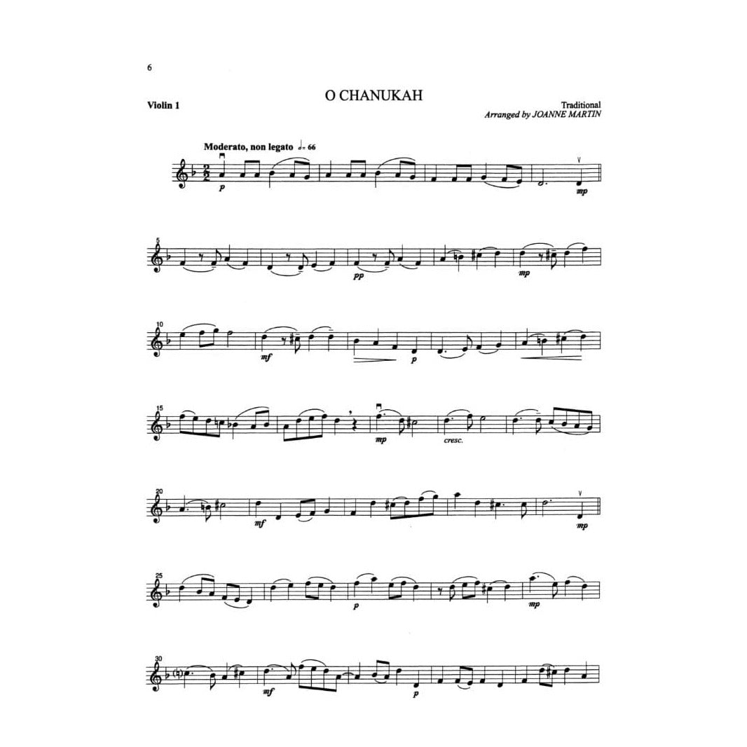 Martin, Joanne - More Festive Strings for String Quartet or String Orchestra - Violin 1 part - Alfred Music Publishing