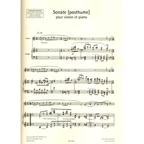 Ravel, Maurice - Collection for Violin: Volume II - for Violin and Piano - Durand
