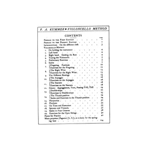 Kummer, FA - Violoncello Method, Op 60 - Cello solo - edited by Leo Schulz - G Schirmer Edition
