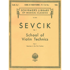 Sevcik, Otakar - School of Violin Technique, Op 1, Part 1 - for Violin - G Schirmer