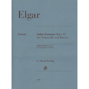 Elgar, Edward - Salut d'amour, Opus 12 - for Cello and Piano - edited by Rupert Marshall-Luck - G Henle URTEXT