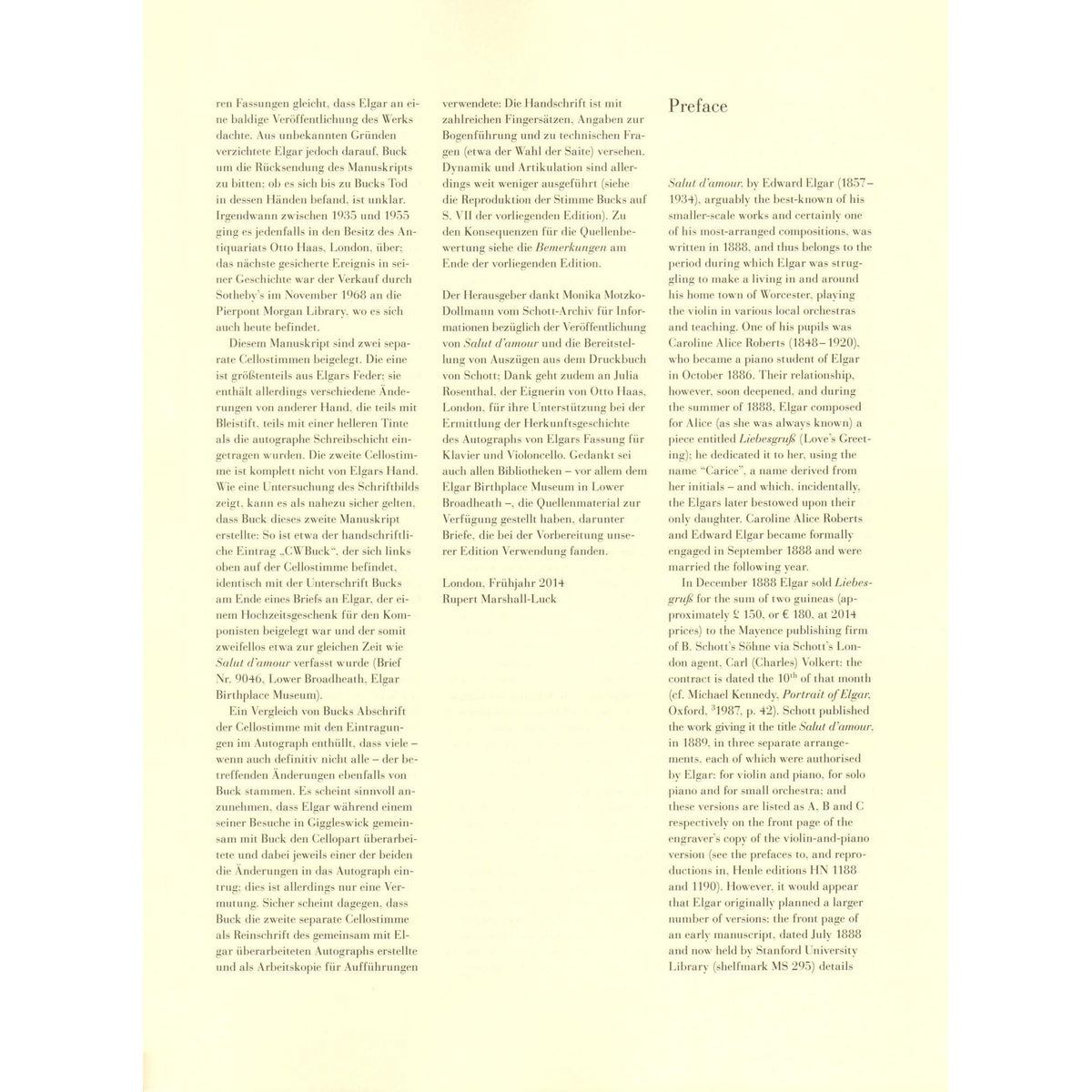 Elgar, Edward - Salut d'amour, Opus 12 - for Cello and Piano - edited by Rupert Marshall-Luck - G Henle URTEXT