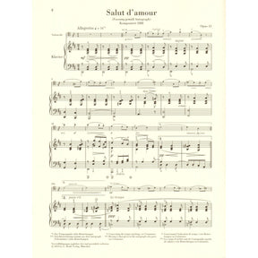 Elgar, Edward - Salut d'amour, Opus 12 - for Cello and Piano - edited by Rupert Marshall-Luck - G Henle URTEXT